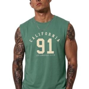 ColorChakra Men s Gym wear Tank top Sleeveless Cotton Vest for Workout Leightweight Tshirt for gyming Running and Daily use M to 4XL